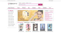 Desktop Screenshot of cosmetictextile.com